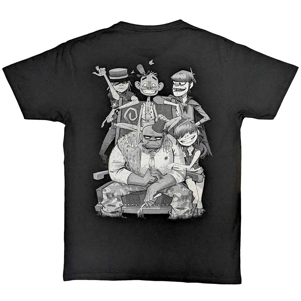 Gorillaz - Pocket Spray George Group Heren Tshirt - Zwart